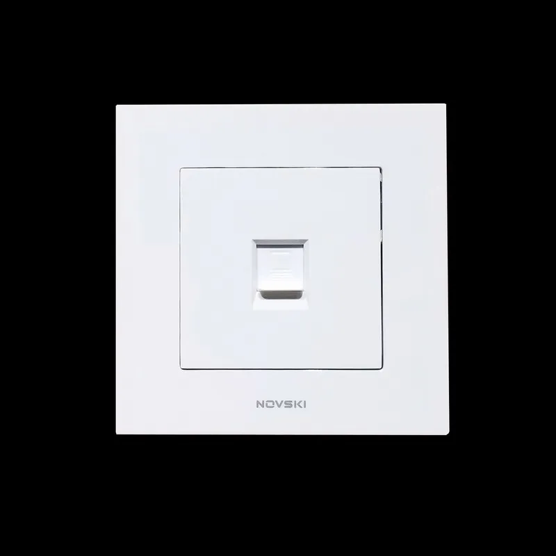 Позолоченная настенная розетка RJ45 CAT6 10 ГБ/сек. немецкая Bayer огнестойкая PC белая