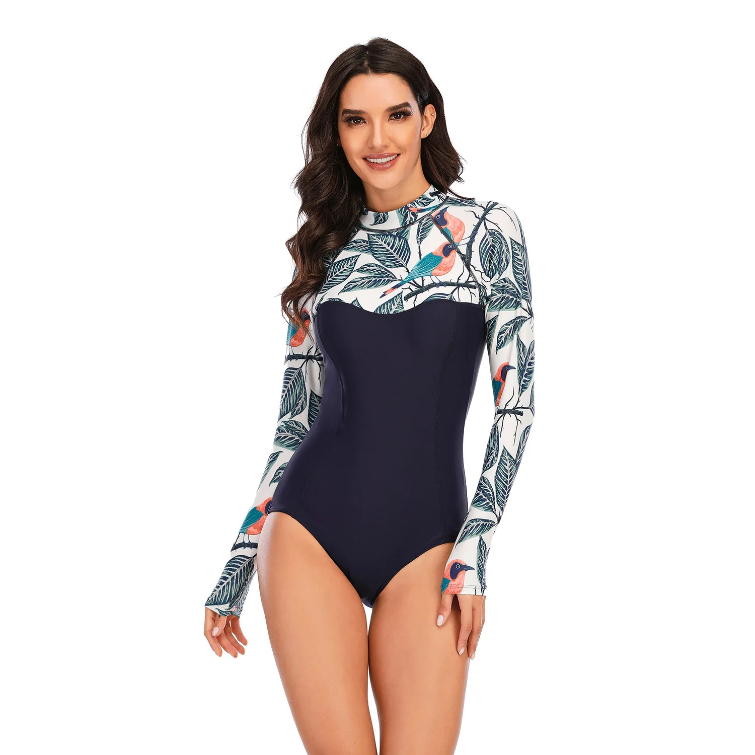 

surfsuit sunscreen swimsuit Waist Bikini Swimwear Push Up Bikini Set Biquini Summer Beach banador traje de bano Maillot de bain