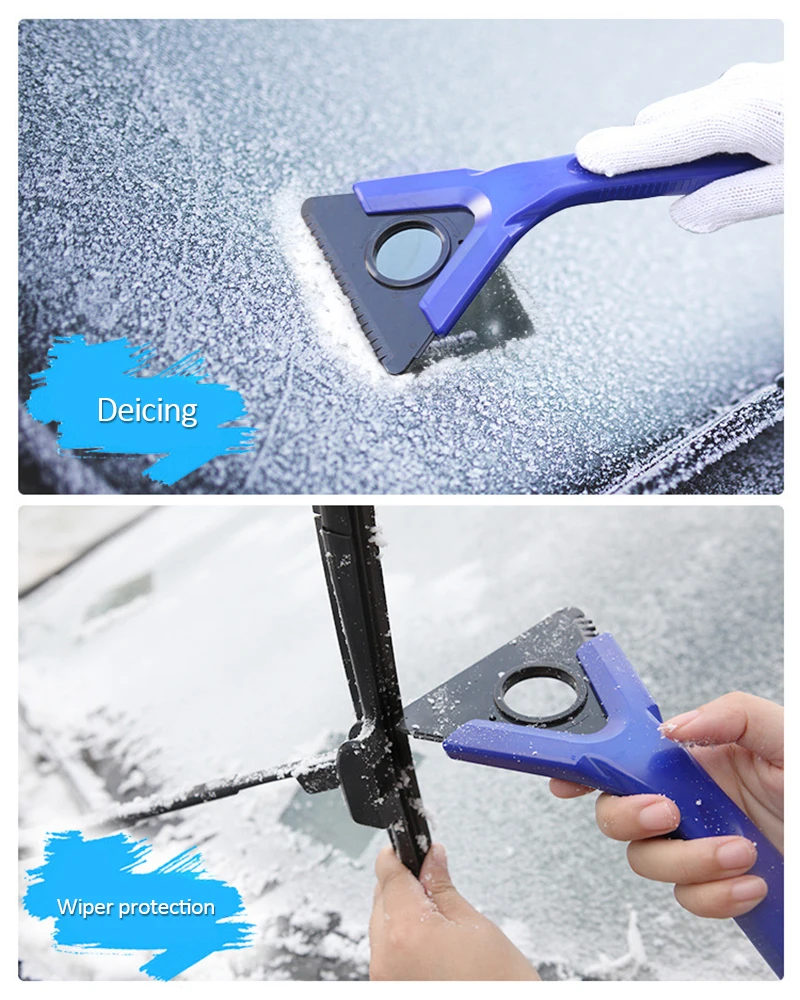 1 шт. Многофункциональный Снежный брикет для автомобиля со скребком снега щетка