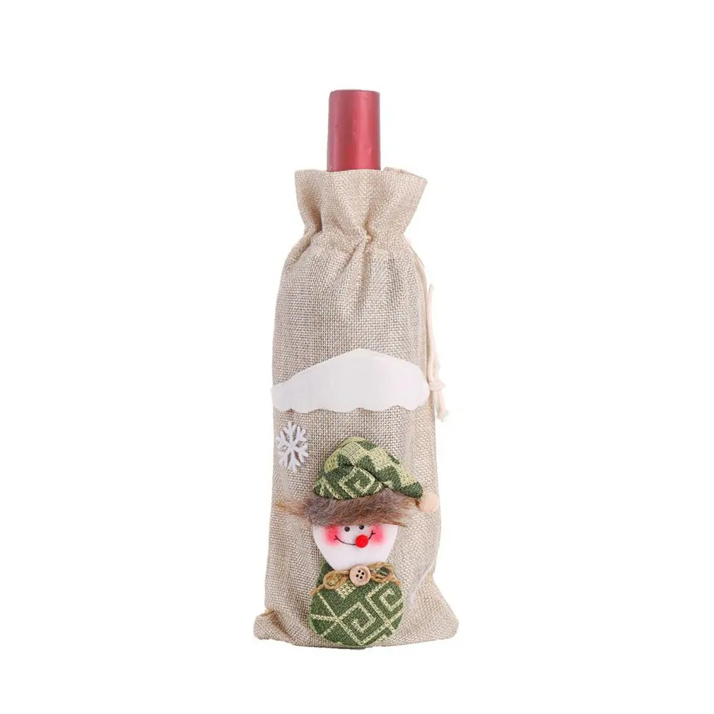 

Christmas Wine Bottle Cover Sweater Linen Merry Christmas Decorations For Home Bottle Cover Christmas Decorations For Home