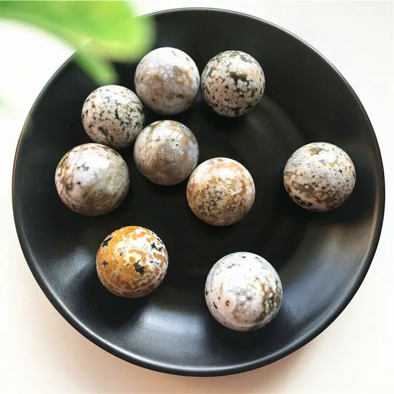 

Ocean jasper crystal ball cuarzos piedras naturales gemstones natural quartz minerales feng shui reiki healing decorative stones