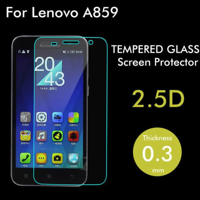 

5 шт. для lenovo a859 закаленное стекло для защиты экрана 9h 0,26 мм 2,5 Защитная стеклянная пленка на 859 Защитная пленка с инструментами для очистки