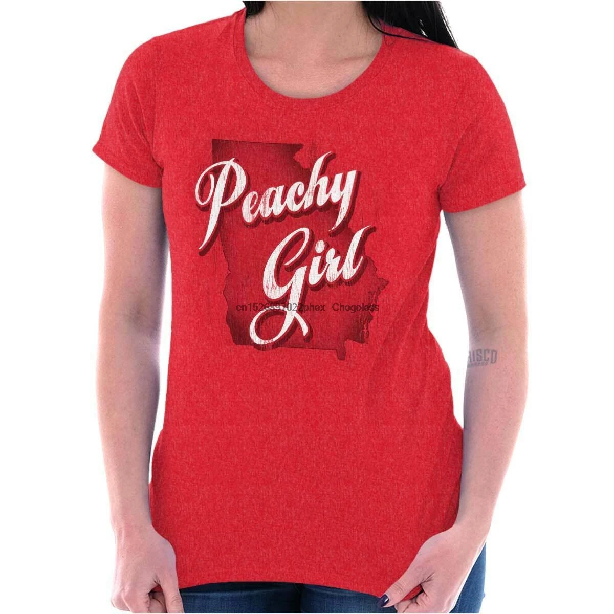 Модные женские футболки с Грузией Peachy Girl Fashion State GA |