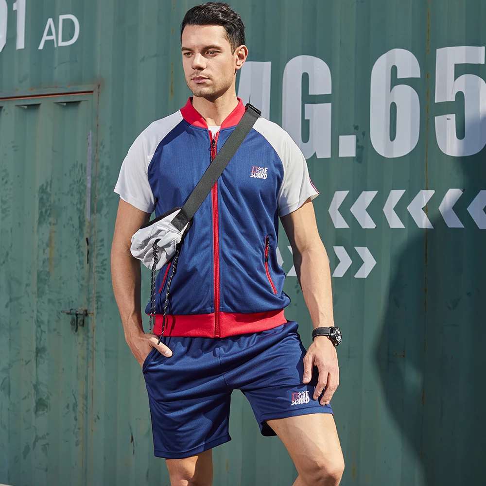 

Summer Casual T-shirt Shorts Men Sportswear Gym Sport Suits Quick Dry Running Sets Clothes Sports Joggers Gym Fitness Tracksuits
