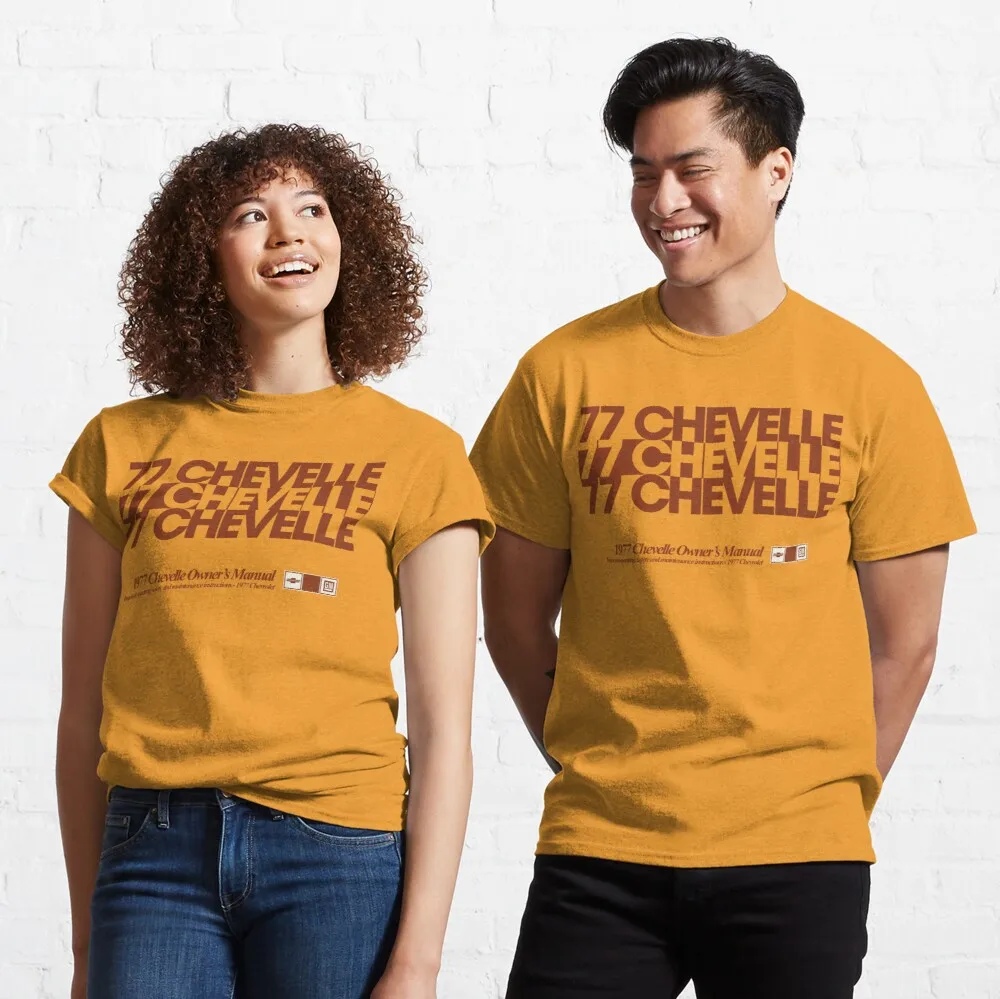 

Tops T Shirt Women 1977 CHEVELLE OWNER'S MANUAL Classic T-Shirt