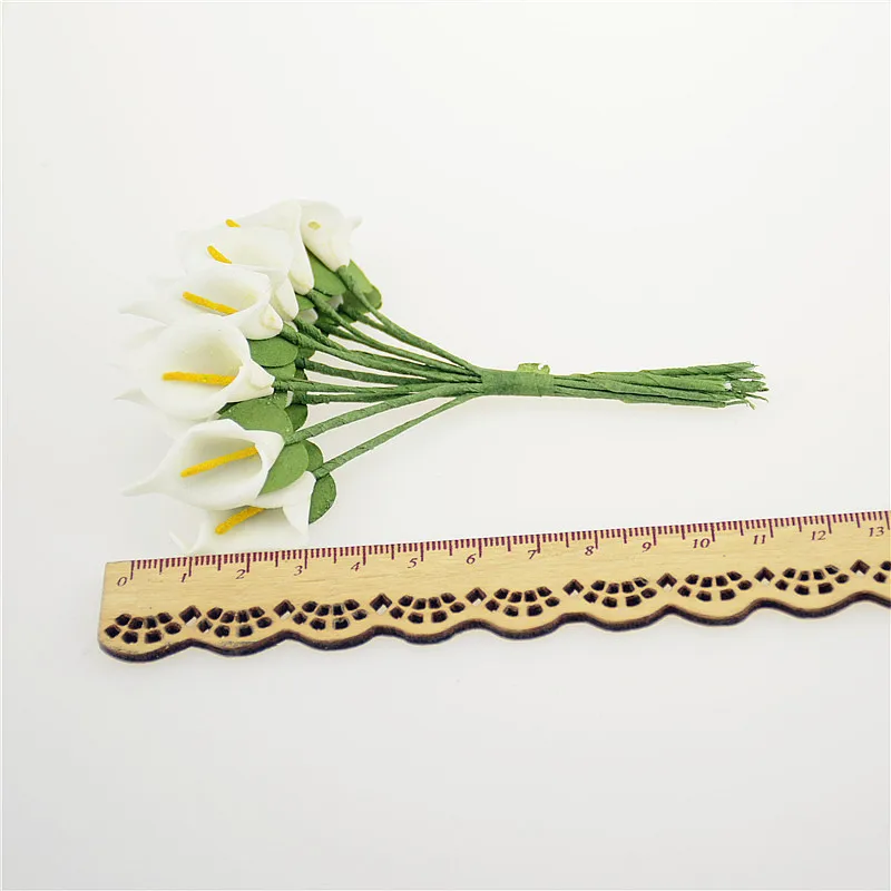 12 шт. искусственный мини цветок ручной работы свадебное оформление букета