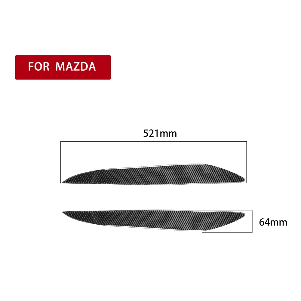 

Carbon Fiber Headlight Eyelids Headlamp Decorative Stickers for Mazda 3 2010-2013 Car Exterior Accessories