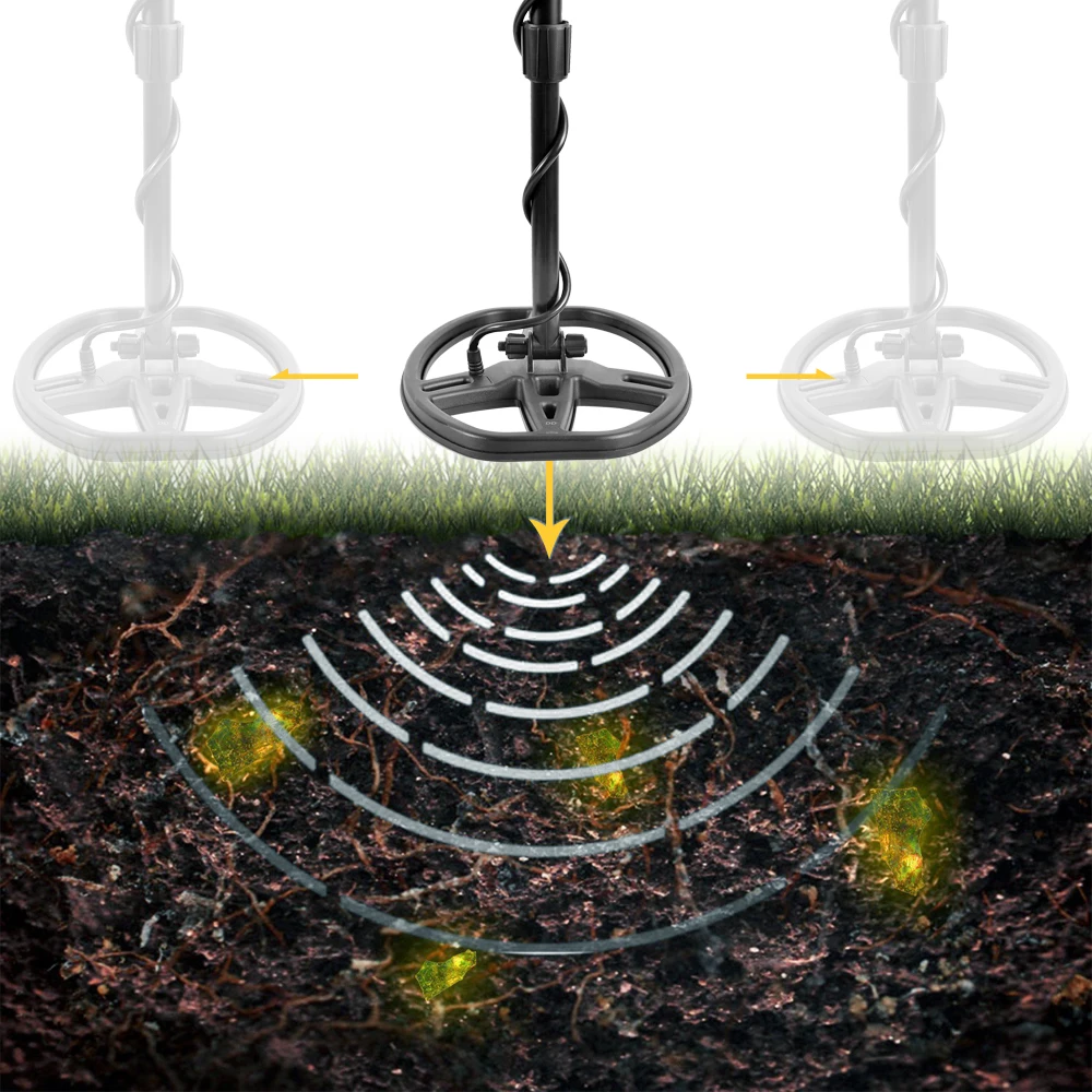 

Professional Metal Detector Underground Depth 2.5m Scanner Search Finder Gold Detector Treasure Hunter Detecting Pinpointer