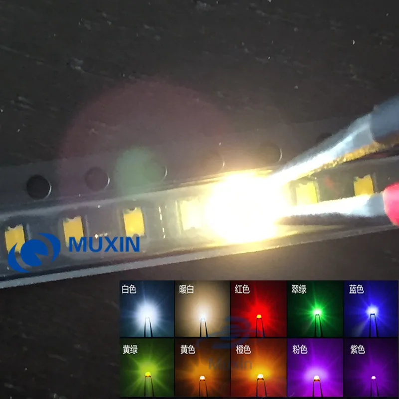 0805 smd led красный желтый зеленый белый синий розовый УФ лед RGB BIUE оранжевый