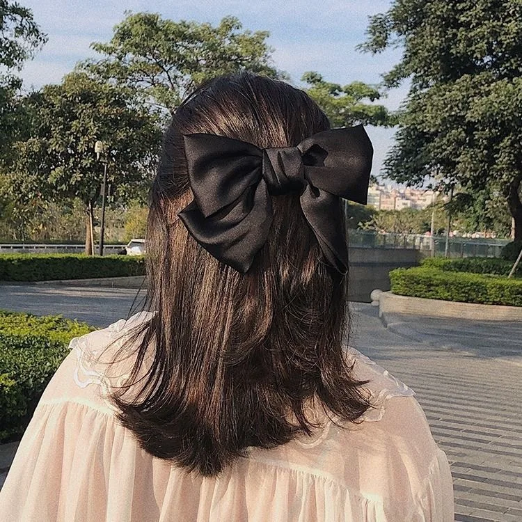 

Sweet Bow Stain Hair Ribbon Hairpin Butterflies for Hair WomenSilk Girls Bowknot Hair Clip Lady Fashion Headwear Hair Accessory