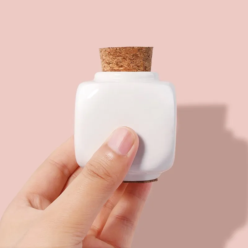 

1Pc Professional Nail Cup Nail Art Tools Ceramic Cup Dappen Dish Bottle Acrylic For Manicure With Cork