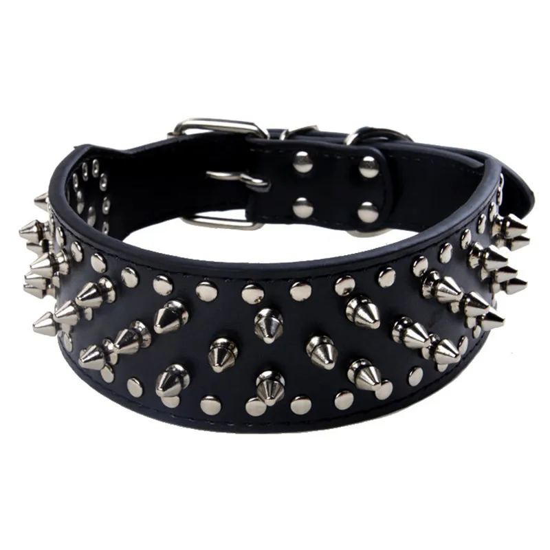 

A Large Dogs Collars Retractable Spiked Accessories Animals Supplies For Big Dog Necklace Pet Product Collar accesorios mascotas