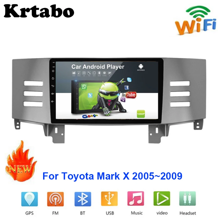 Автомобильный радиоприемник Android мультимедийный плеер для Toyota Mark X 2005 ~ 2009
