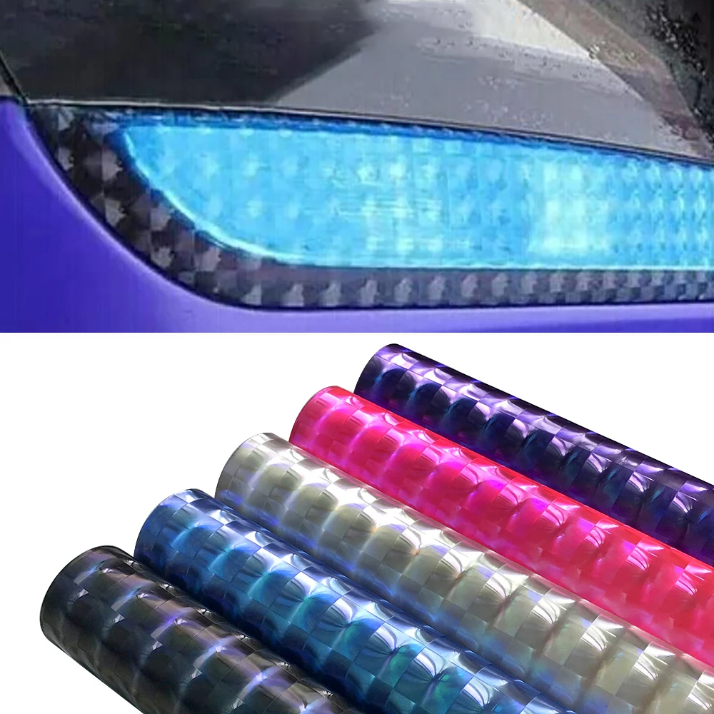 30*150cm 3D Cat Eye Headlight Taillight DIY Tint Vinyl Films for Car Stickers and Decals Auto Lamp Protective Film Accessories