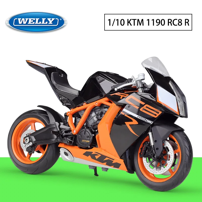 

WELLY 1:10 KTM 1190 RC8 R Model Car Simulation Alloy Metal Toy Motorcycle Children's Toy Gift Collection Model Toy