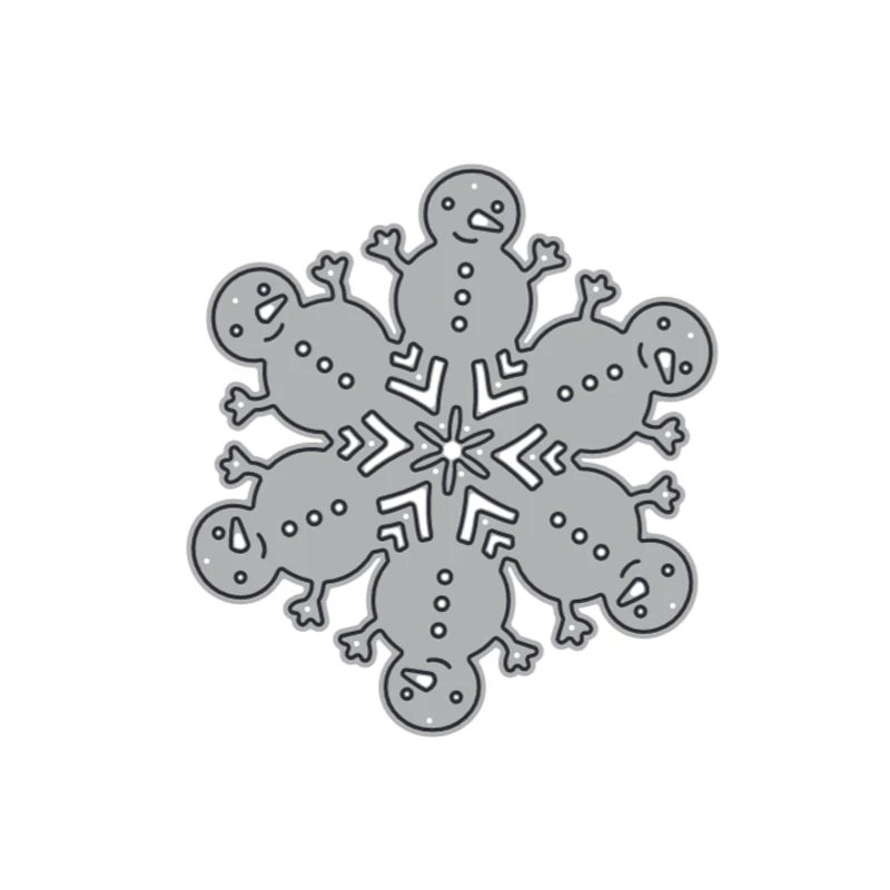 Рождественские снежинки металлические Вырубные штампы искусственная бумажная