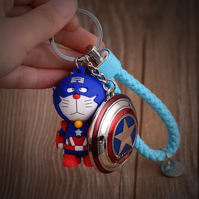 

WANGAIYAO Cartoon Keychain PVC Car Pendant Animation Peripheral Creative Metal Pendant Gift