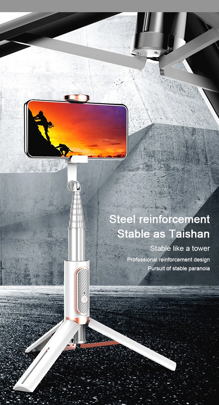 Bonola Bluetooth телефон селфи палка прочный скрытый штатив ручной селфи палка легкий мобильный прямой трансляции кронштейн дистанционного управления