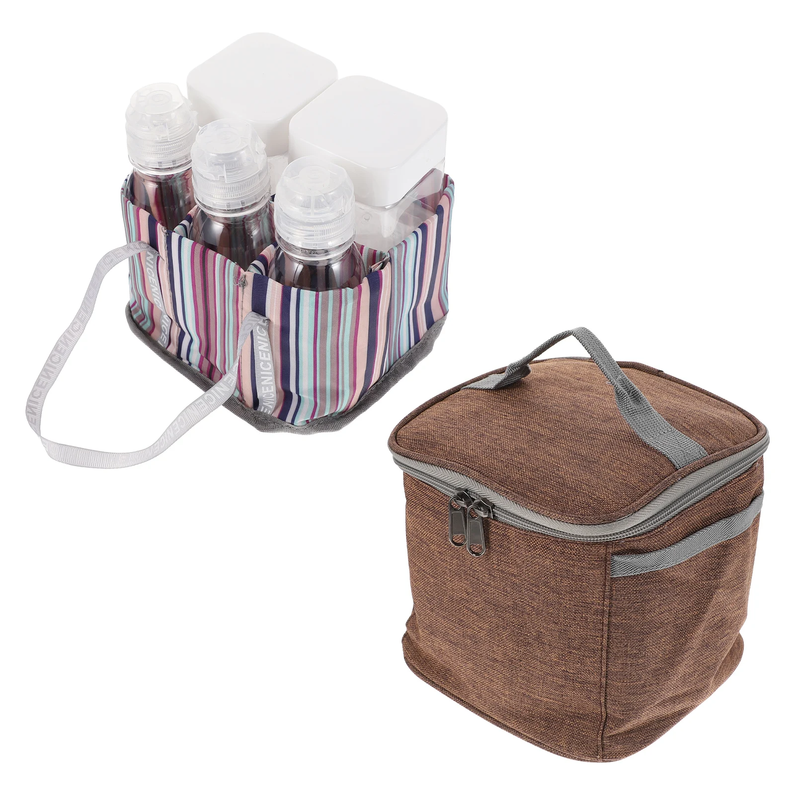 

Outdoor Picnic Storage Bag Spice Storage Jars Camping Seasoning Bottles With Oxford Cloth Bag ( 1 X Bag 7 X Seasoning Bottles)