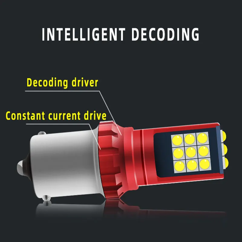 2X LED Car Reverse Lights Rear Light 12V 1156 Type Tail Bulb Lamp Daytime Running Signal Glowing Working | Автомобили и мотоциклы