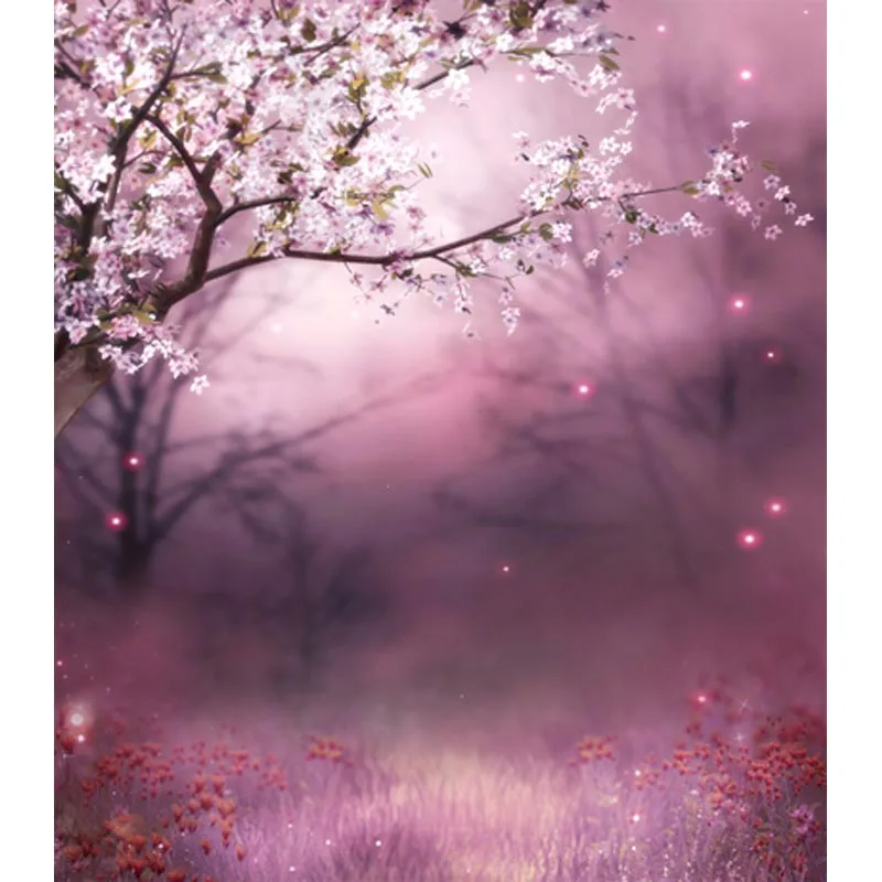 

Foggy blossom photo backgrounds vinyl wonderland baby girl photography backdrops for photo studio accessories photophone CM-6793