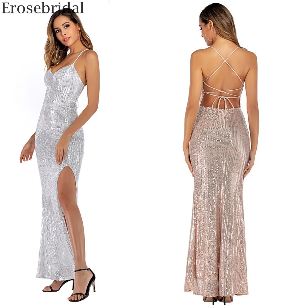 Erosebridal Длинное Элегантное Вечернее Платье вечерние сексуальные платья с
