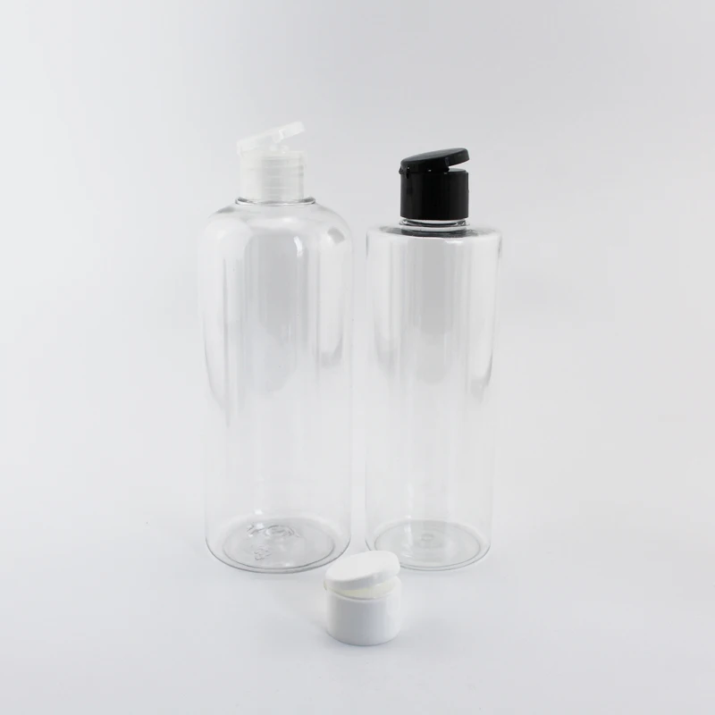 300 мл/400 мл Большие размеры пустая прозрачная косметика контейнеры с откидной