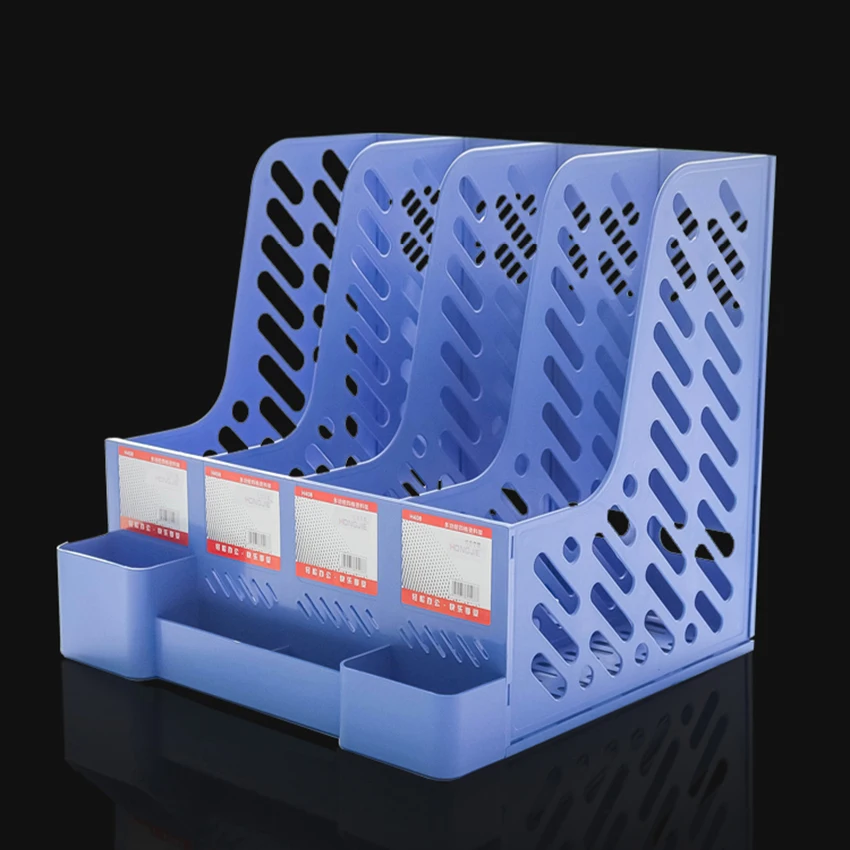 Вместительный Настольный органайзер для документов с 4 отделениями бумажная