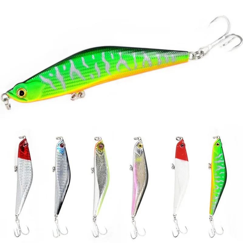 Искусственная приманка в форме ложной рыбы многоразовая пластиковая оседающая