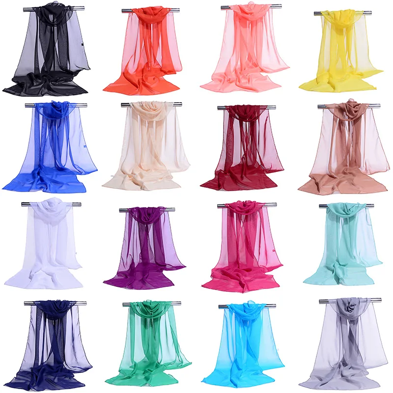 

Women Chiffon Fashion Long Scarves Scarf Wrap Shawl Soft Lady NEW