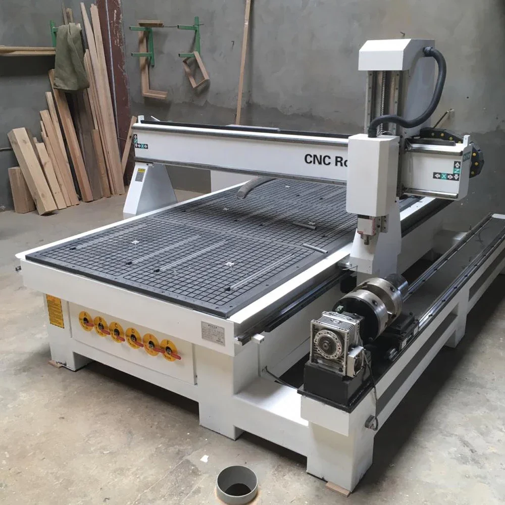 

ROBOTEC cheap price cnc 4 axis wood cnc router 3d sculpture making machine 1325 3D wood cnc milling machine