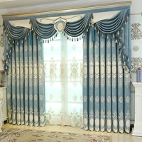 curtain for living room bedroom chenille embroidered curtains blackout curtains luxury