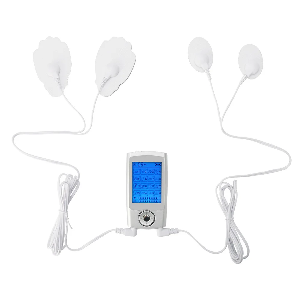 

16 Modes Electric Muscle Stimulator Low Frequency Shockwave TENS Unit Deep Tissue Massage Electrical Physical Therapy Equipment