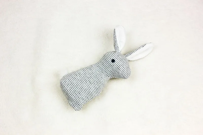 21cm Rabbit Baby Rattle mobiles Plush Toys BB Bunny Infant Ring Bell Crib Sound Cute Animal Sound Toy Kids Doll