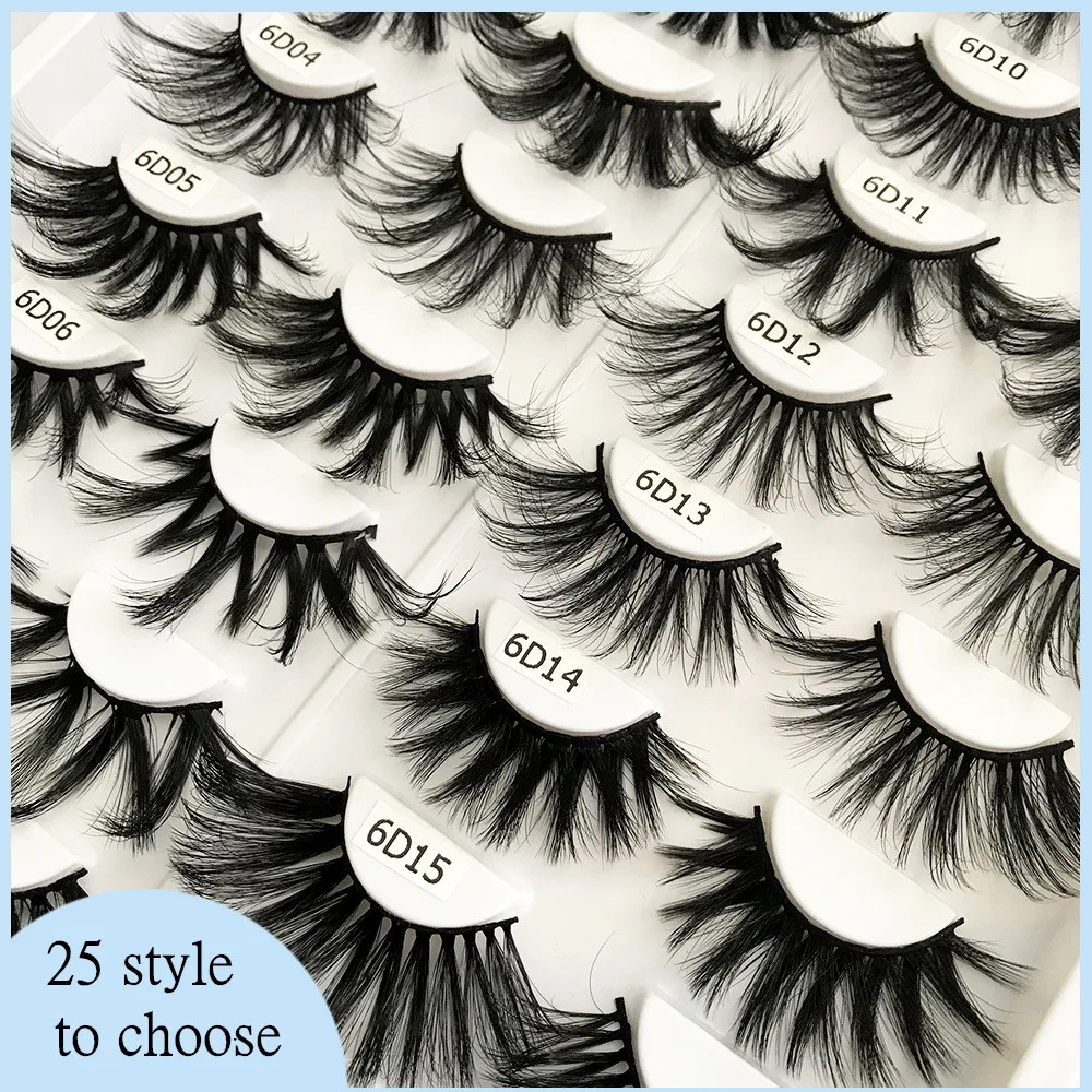

Makeup Eyelashes 3D Faux Mink Lashes Fluffy Soft Wispy Volume Natural long Cross False Eyelashes Eye Lashes Reusable Eyelash