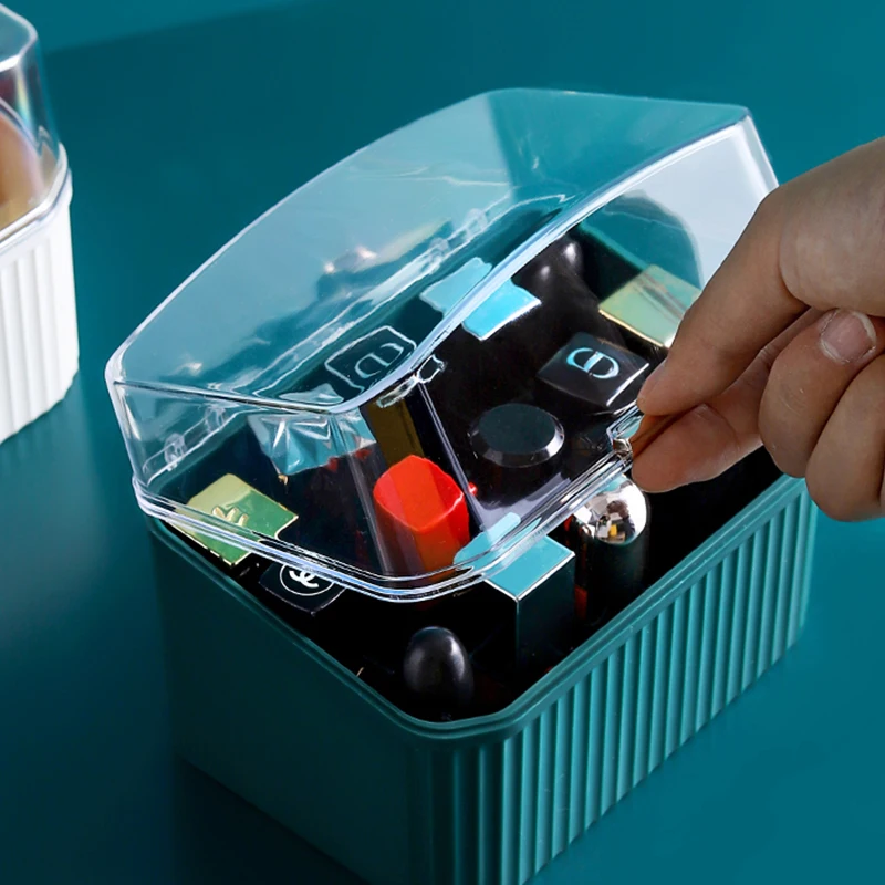 

Декор для стола, ведро для хранения кистей для макияжа, декоративная помада, простой однотонный Органайзер с крышкой