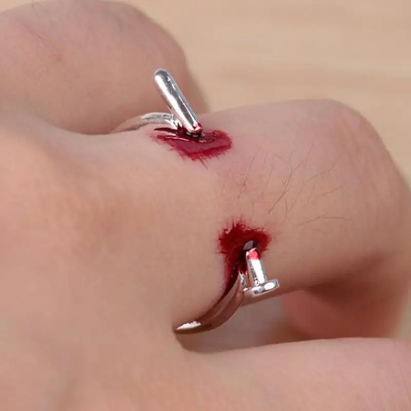 1 шт. регулируемые креативные кольца на Хэллоуин унисекс ужасающее кольцо палец