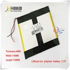 3,7 V 10000mAH 40116135 полимерный литий-ионныйлитий-ионный аккумулятор для внешнего аккумулятора, планшетного ПК; MP4,GPS;