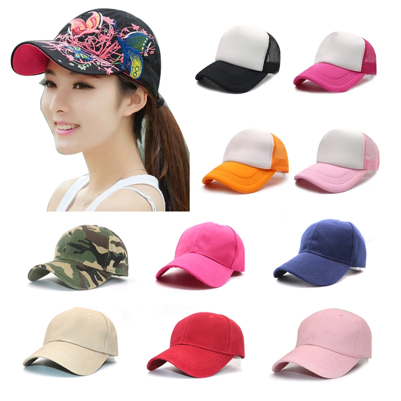 Модная Повседневная бейсбольная Кепка унисекс Кепка s Snapback Регулируемая бейсбольная кепка для женщин и мужчин нейлоновая застежка спортивная хип-хоп сетчатая Кепка