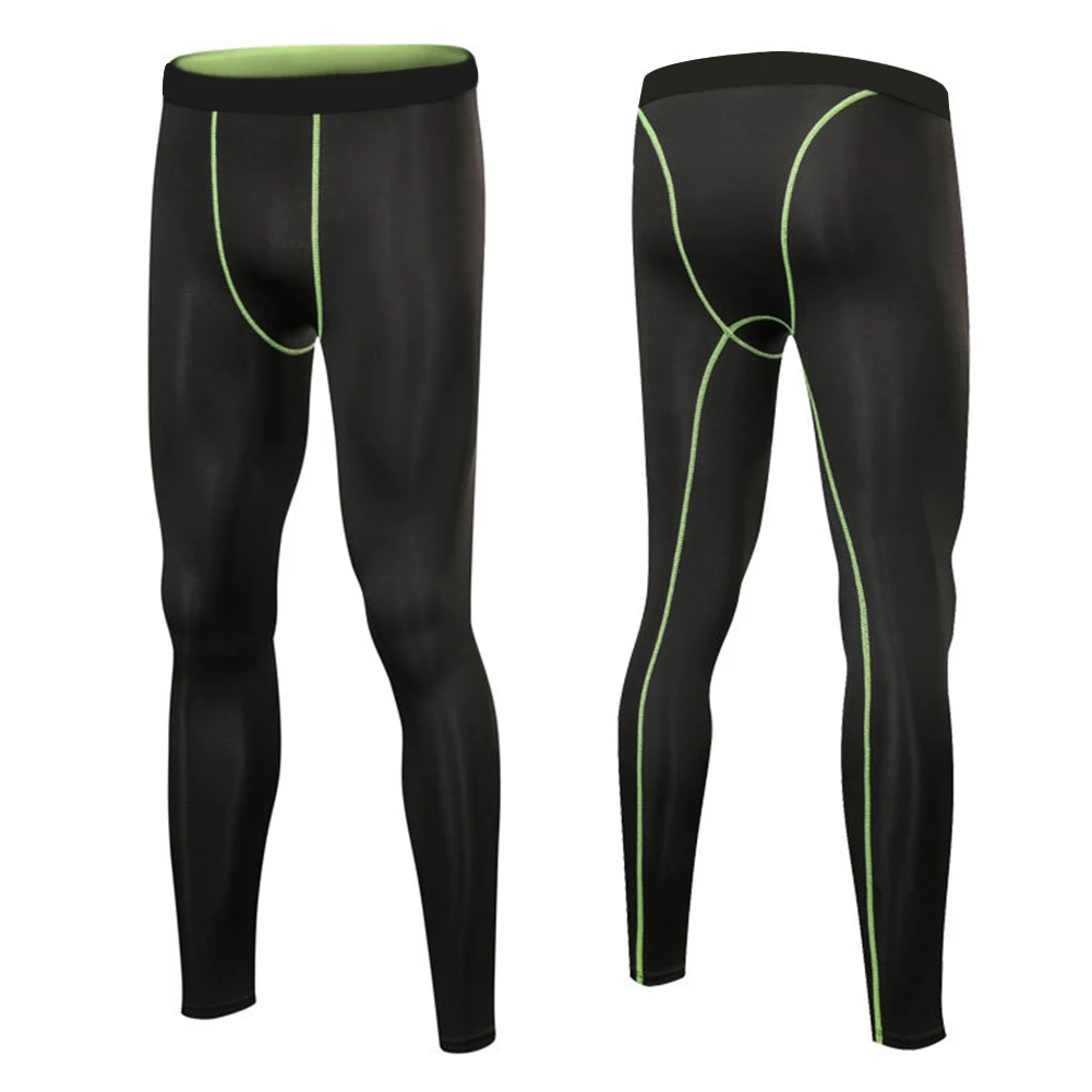 Обтягивающие трикотажные брюки мужские спортивные штаны для бега велоспорта