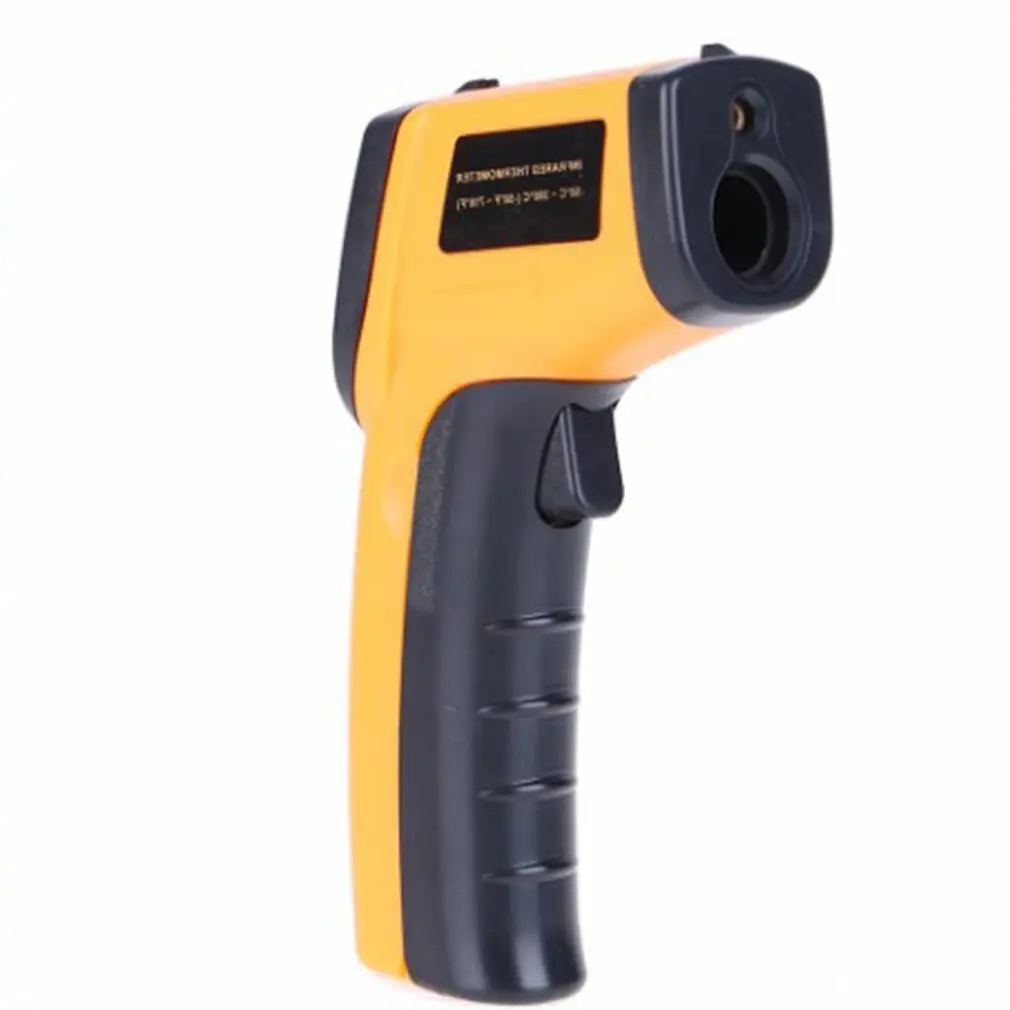 

yellow Industrial temperature measuring gun Handheld infrared thermometer non-contact laser counting thermometer