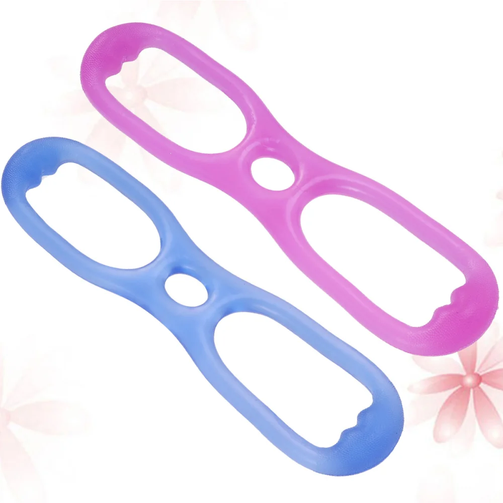 

2pcs 8 Word Chest Developer Muscle Resistance Bands Silicone Fitness Yoga Workout Pulling Exerciser Rope Body Building Tool