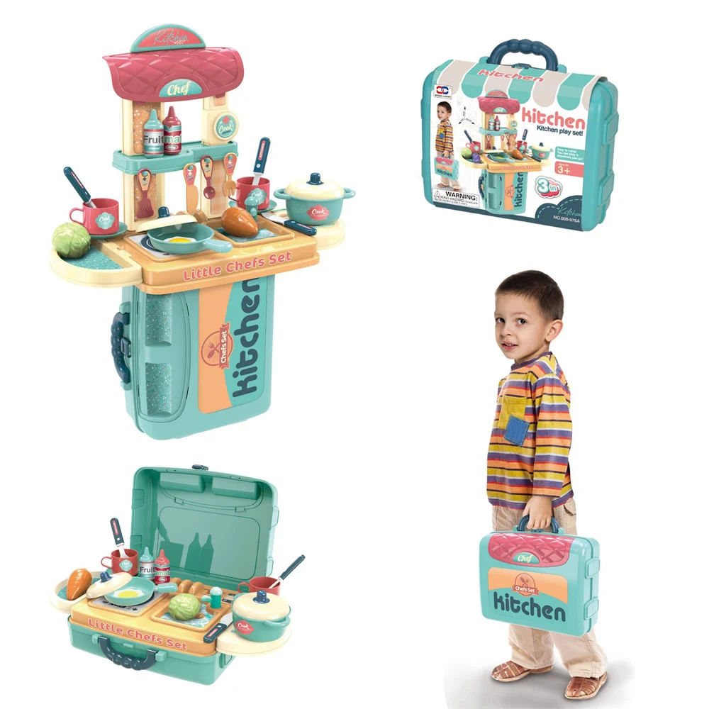 

Children Kitchen Toys Simulation Kitchen Utensils Food Cookware Pot Pan Kids Pretend Play Kitchen Set Toys For Girls Doll Food