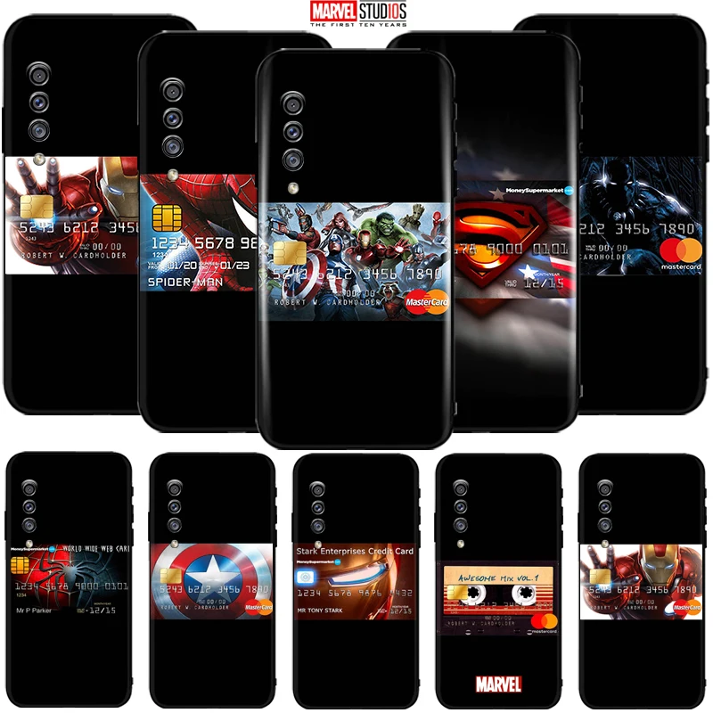 

Phone Case For Samsung Galaxy A30 A30s Funda Cover Marvel Avengers Comics Iron Man SpiderMan Hulk Thor Venom Captain America