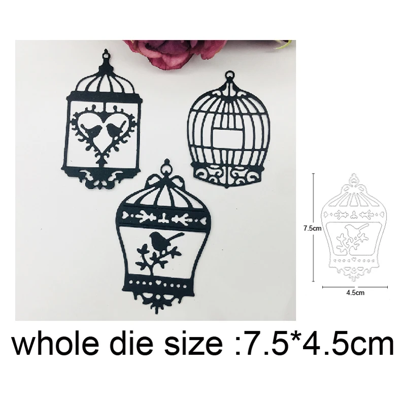 

Lace birdcage Metal Cutting Dies stamps and dies Stencils DIY Scrapbooking dies album Cards Making Embossing Die Cuts Craft dies