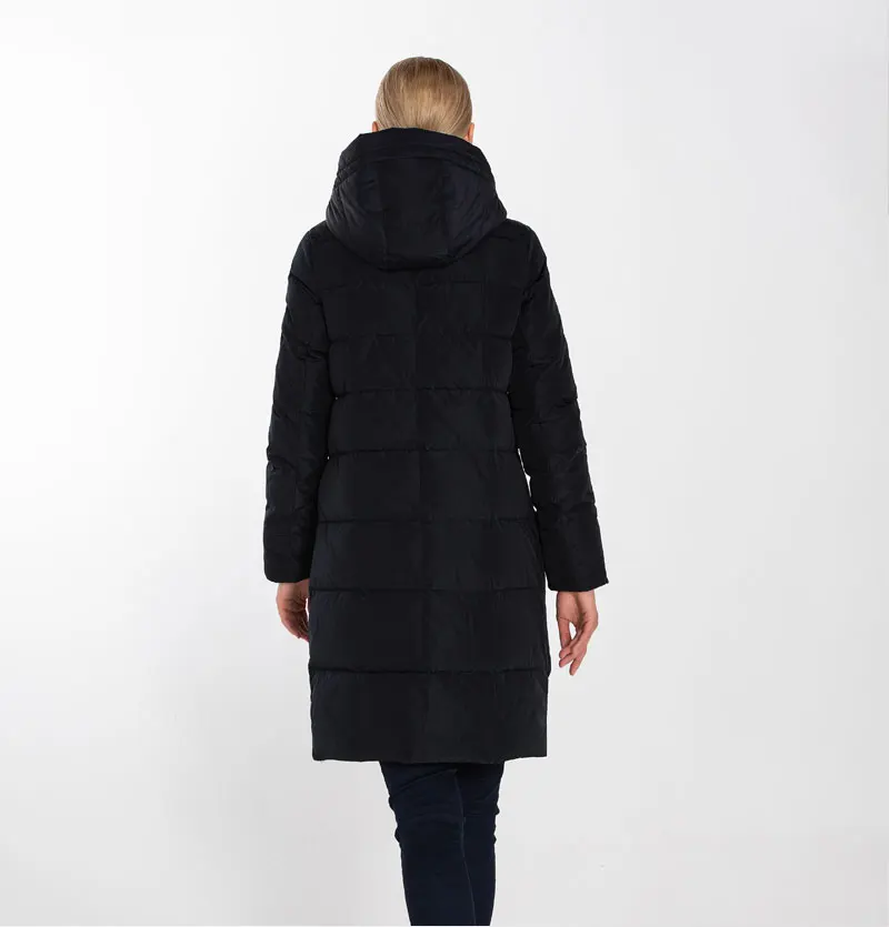 MODERN NEW SAGA Winter Long Coat Women Hooded Warm Long Jacket Women Winter Parka Ladies Coats Overcoat Woman Winter Coat