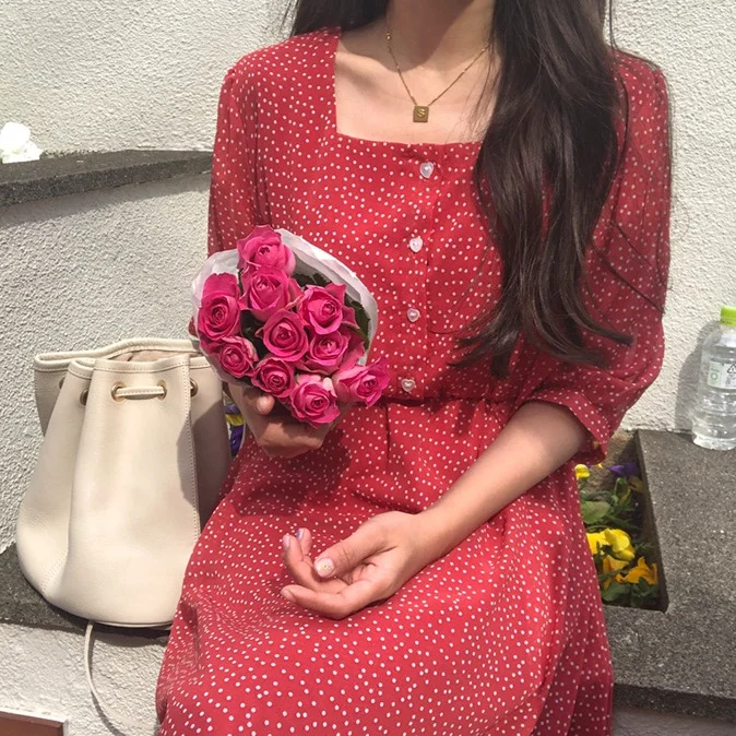 Платье с принтом в горошек шикарное милое платье для девочек мягкое тонкое