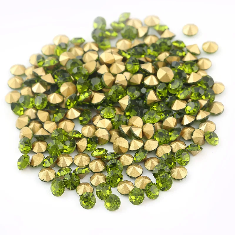 Бусины для нейл-арта SS6 SS8 SS10 SS12 стразы с s-образной задней частью россыпью