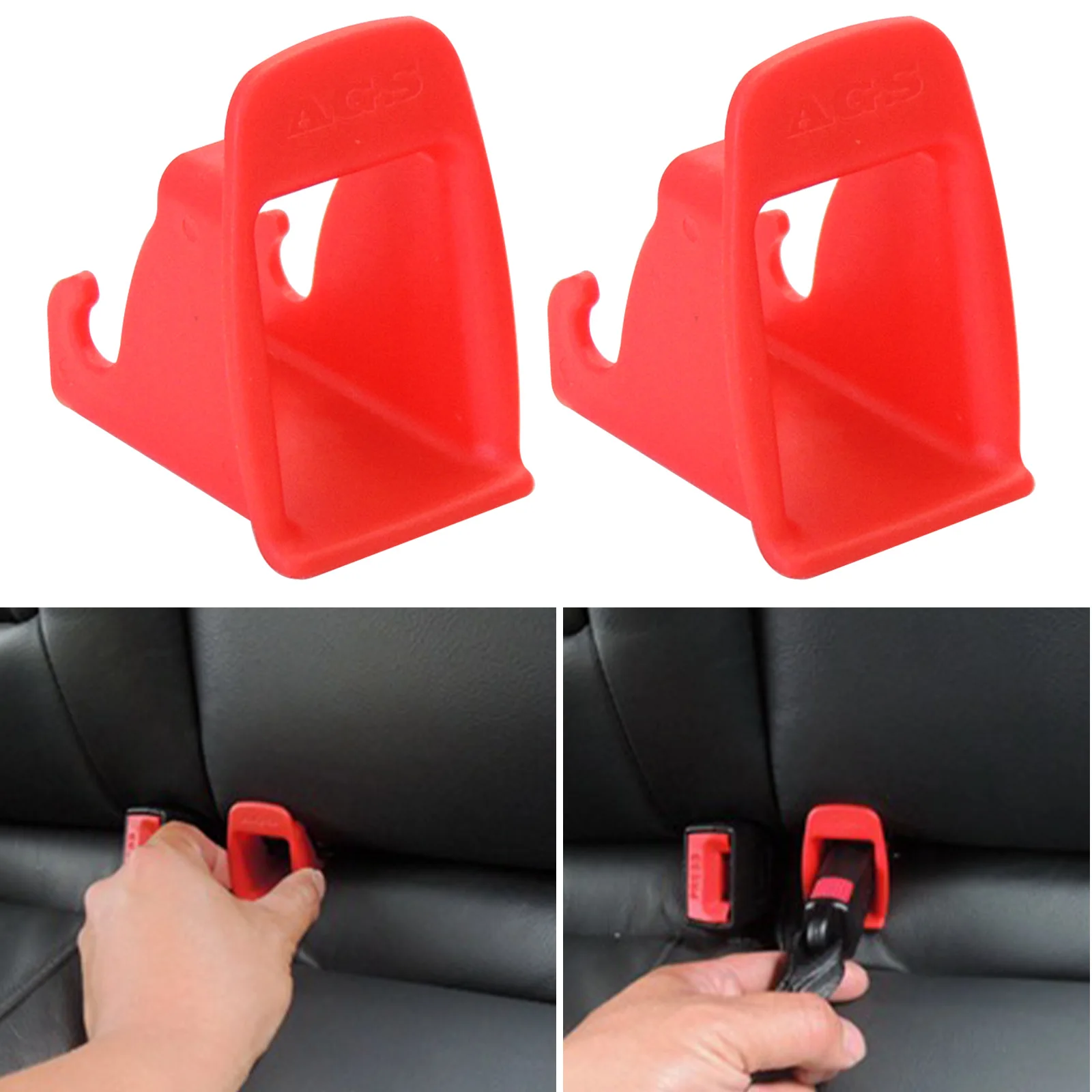 2pcs Car Baby Seat ISOFIX Latch Belt Connector Guide Groove Child Safety Seat Mount Bracket Car Interior Seat Accessories