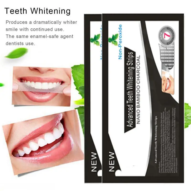 Профессиональные бамбуковые отбеливающие полоски горячая Распродажа с черными